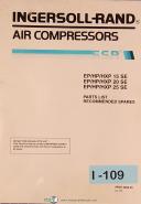 Ingersoll-Ingersoll Rand-Ingersoll Rand EP/HP/HXP 15 SE, 20SE & 25SE, Air Compressors, Parts List Manual-EP/HP/HXP 15SE-EP/HP/HXP 20SE-EP/HP/HXP 25SE -01